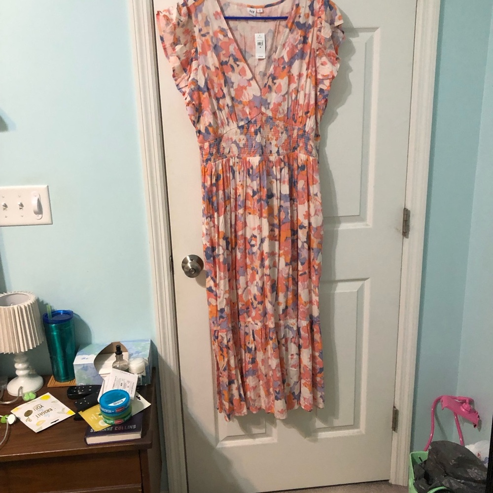 GAP Floral V-Neck Dress